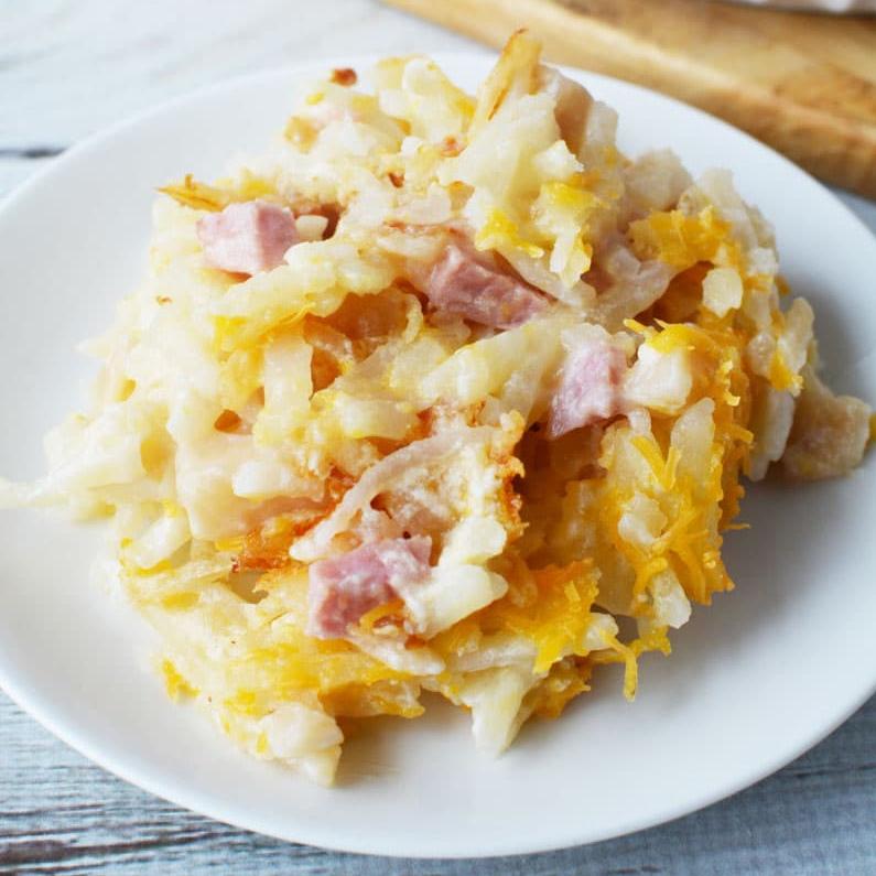 Ham Hashbrown Casserole 8 x 8