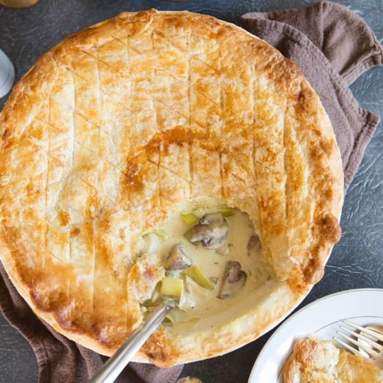 C&C Kitchen Leek, Mushroom and Chicken Pot Pie