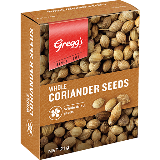 Cerebos Greggs Whole Coriander Seeds 21gm