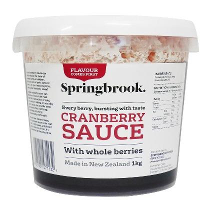 Springbrook Fresh Cranberry Sauce 1.1kg