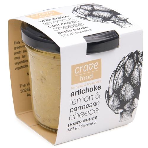 Crave Artichoke Lemon & Parmesan Pesto Sauce 120g