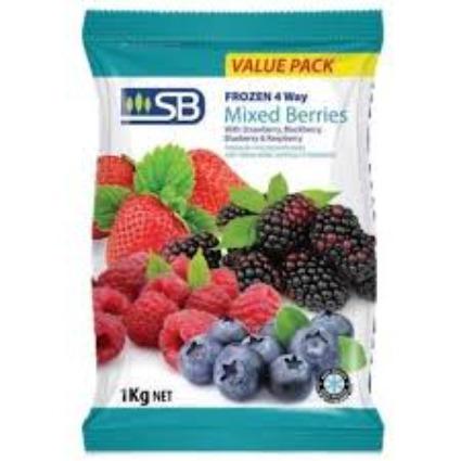 SB Frozen 4 Way Mixed Berries 1kg