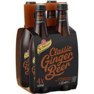 Schweppes Traditional Classic Ginger Beer 330ml x 4