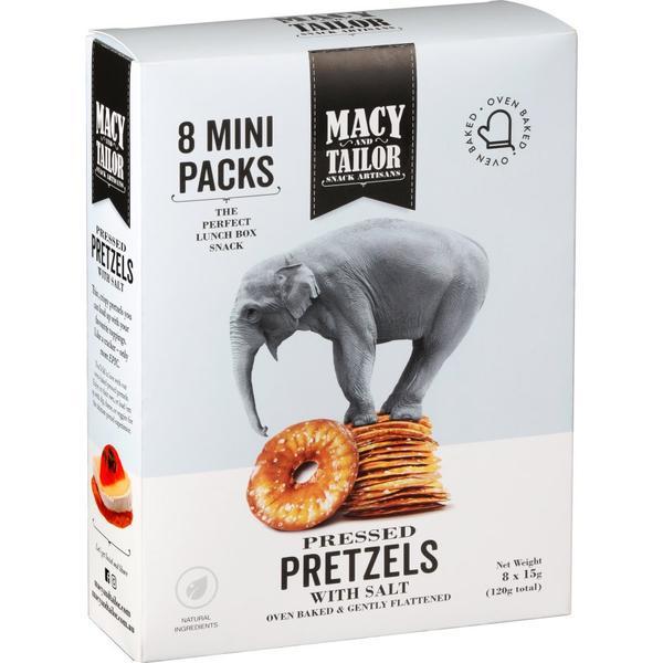 Macy and Tailor Salted Pretzels Multipack 15g 8pk