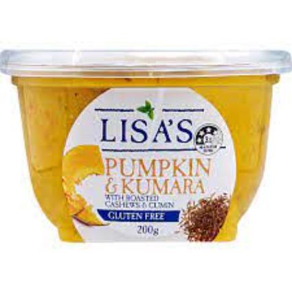 Lisa's Hummus Pumpkin & Kumara 200g