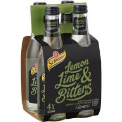 Schweppes Traditional Lemon Lime & Bitters 330ml x 4