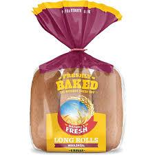 Natures Fresh Long Wholemeal Roll 420g/6