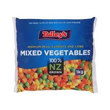 Talleys Vege Mixed (Peas, Corn, Carrots) 1kg