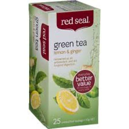 Red Seal Lemon & Ginger Green Tea 25's