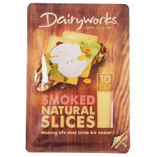 Dairyworks Cheese Smoked Natural Cheese Slices 200g