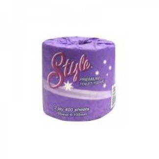 Style Toilet Tissue Single Wrapped 2ply 400sheet (48)