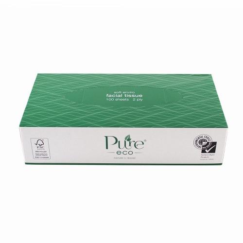 Pure Eco Facial Tissue 2ply 100pk