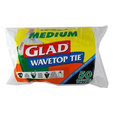 Glad Wavetop Tie Kitchen Tidy Bags Medium 50pk