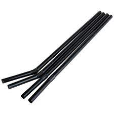 Uni-Pak Flexi Straw Black