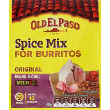 Old El Paso Burrito Mild Spice Mix 40g