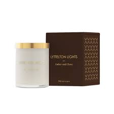 Lyttelton Lights Amber and Clove Candle - Small