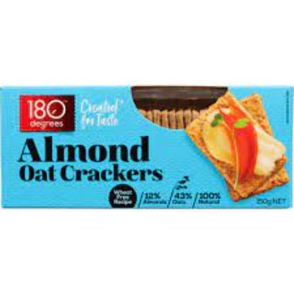 180 Degrees Almond Oat Crackers 135g