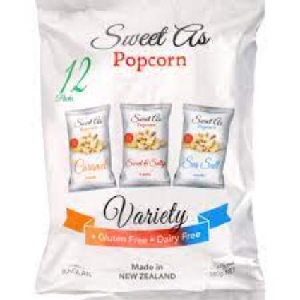 Sweet As Variety Popcorn 12pk 180g