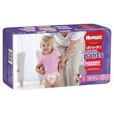 Huggies Ultra Dry Toddler Girl Size 5 Nappy Pants 30pk