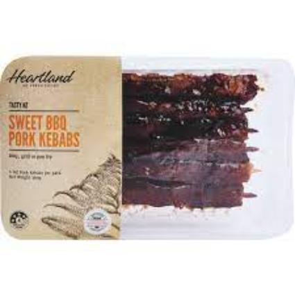 Heartland NZ Sweet BBQ Pork Kebabs 360g (6pk)