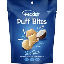 Peckish Puff Bites Sea Salt 80g