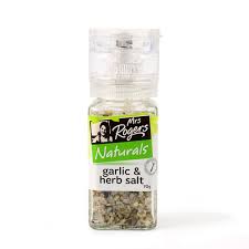 Mrs Rogers Sml Grinder Garlic & Herb Salt 70g