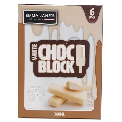 Emma Janes White Chocolate Block 6pk