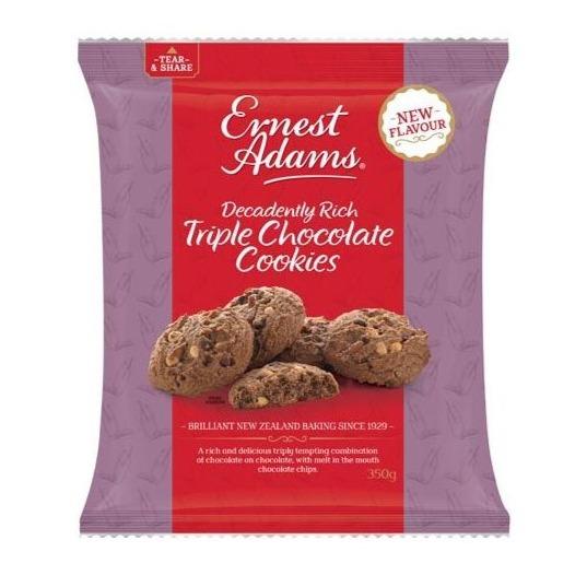 Ernest Adams Cookies Triple Choc 350g