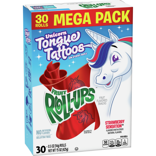 Fruit Roll-ups Strawberry Sensation 30 ct