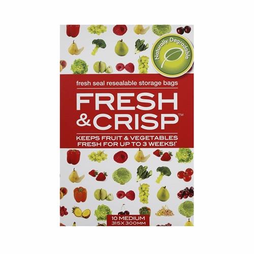 Fresh & Crisp Vegetable Storage Bags Med 10pk