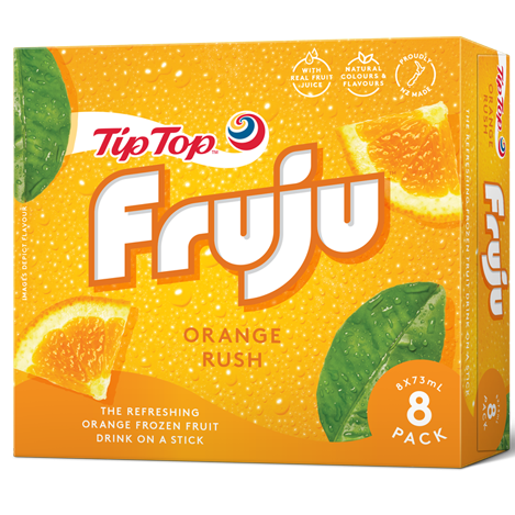 FruJu Ice Blocks Orange 8pk 584ml