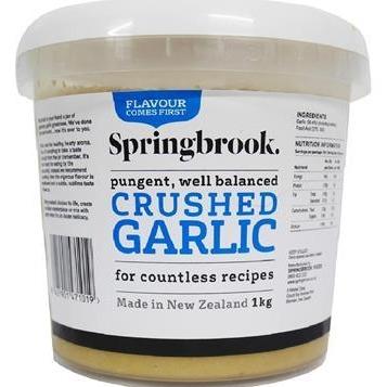 Springbrook Fresh Crushed Garlic 1kg