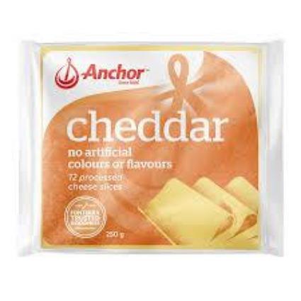 Anchor Cheese Slices Cheddar 250g