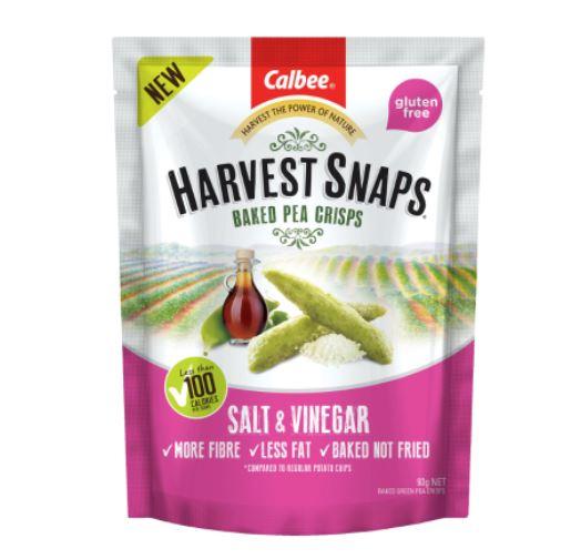 Harvest Baked Pea Crisps Salt & Vinegar 93g