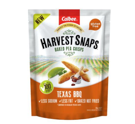 Harvest Baked Pea Crisps Texas BBQ 93g