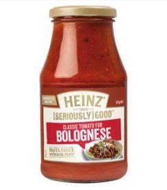 Heinz Pasta Sauce Classic Tomato Bolognese 525g