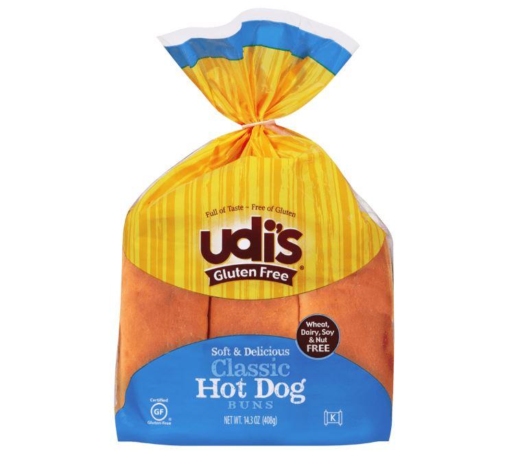 Udi's Gluten Free Classic Hot Dog Buns -  6 ct