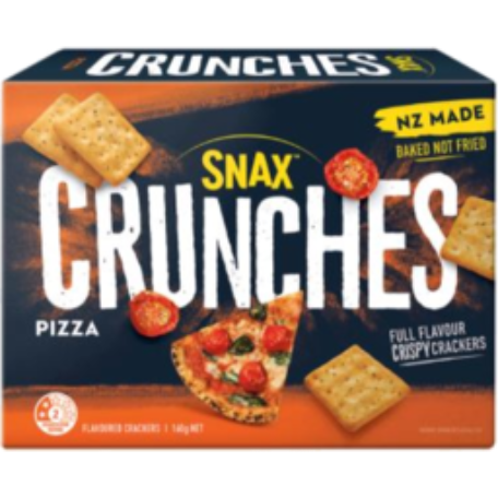 Snax Crunches Pizza Crackers 160g