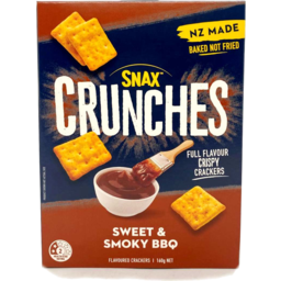 Snax Crunches Sweet & Smokey BBQ Crackers 160g