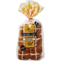 Cottage Lane Brioche Hot Cross Buns 6 pk