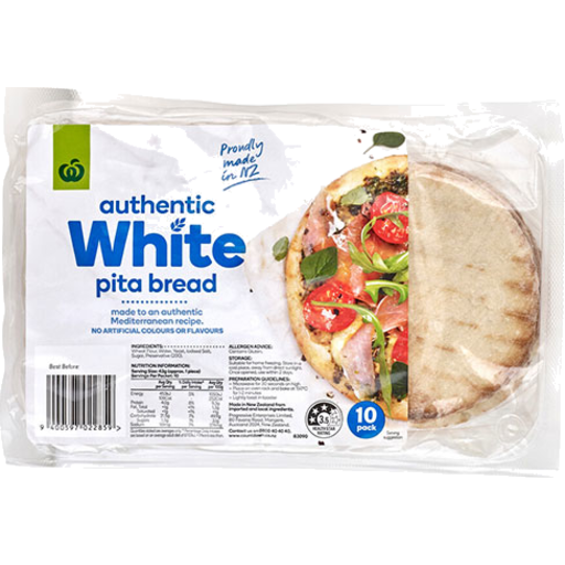 CD Authentic White Pita Bread 10pk