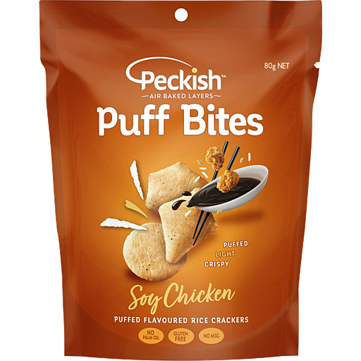 Peckish Puff Bites Soy Chicken 80g