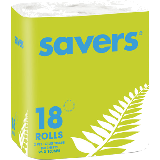 Savers Toilet Tissue 18pk 180 sheets