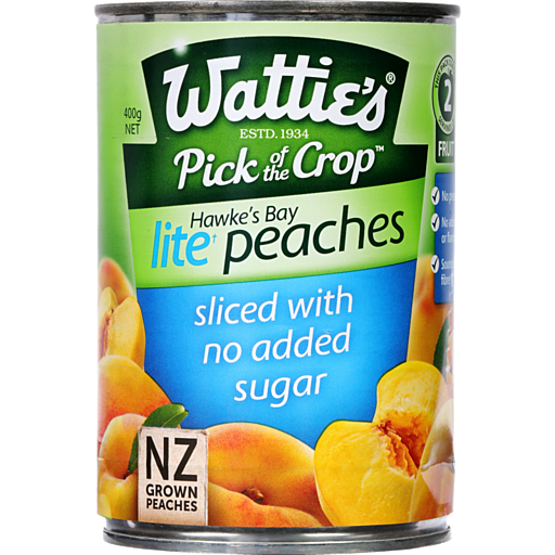 Watties Lite Peach Slices 400g