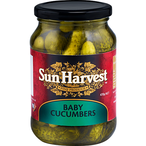 Sun Harvest Baby Cucumbers 470g