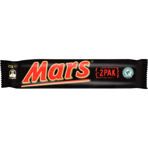 Mars Chocolate Bar 2pk 72g