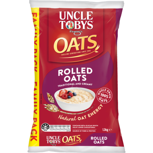 Uncle Tobys Traditional Rolled Oats 1.3kg