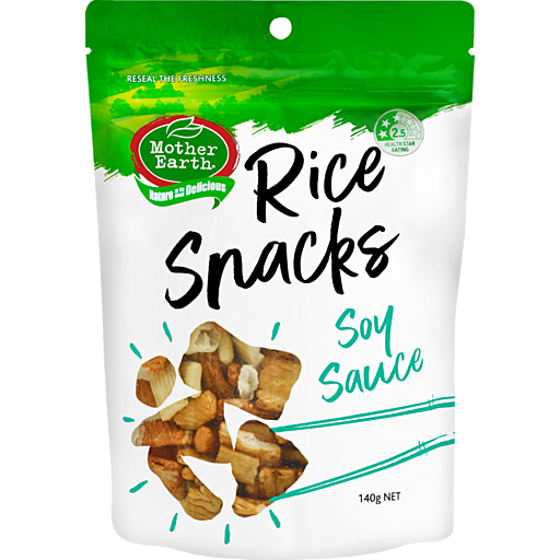 Mother Earth Rice Snacks, Soy Sauce 140g