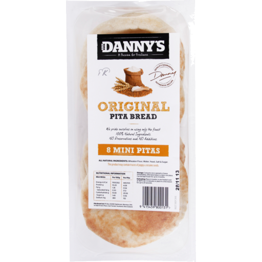 Danny's Pita Bread Mini 8 pk