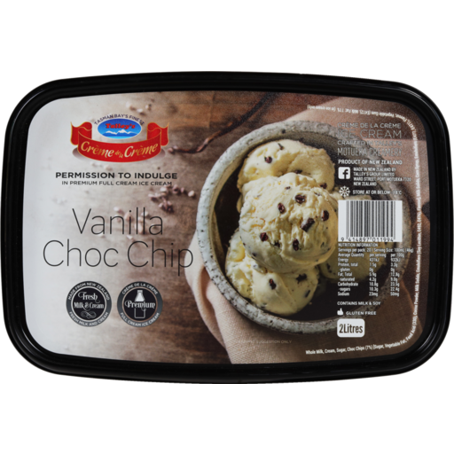 Talleys Vanilla Chocolate Chip Ice Cream  2L